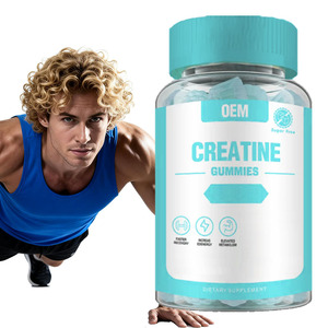 Gomitas de Creatina y Colágeno, Nutrición Deportiva para Adultos, Apoyo Muscular, Salud Articular, Antienvejecimiento, Suplemento Dietético, Ácido Hialurónico - Product Image 1