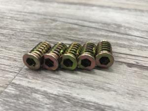 Insert en bois vis de meuble attache Type d'insertion filetée écrou inséré pour bois avec bride insert de meubles écrou à douille Allen - Product Image 4