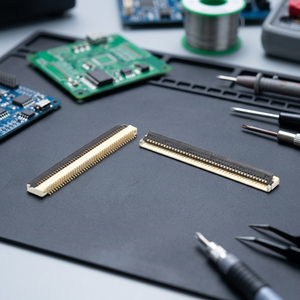 Connecteurs FFC FPC (Flat Flex) à angle droit en bronze phosphoreux ZFPC SMT, 4 à 40 broches, pas de 0,5 mm, 1 rangée de contacts, emballage en bobine et en ruban - Product Image 3