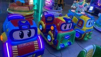Игровой автомат-аттракцион для детей: мини-поезд, самолет, скутер, машинка-каталка, работающий на монетах, для развлекательных центров (FEC)