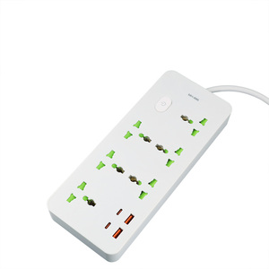 Nuevos enchufes de tira de alimentación con puertos USB Extensión eléctrica Multi Socket 13A Enchufe nominal con enchufe - Product Image 1