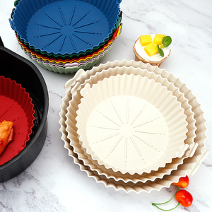 7/8/9.5 Inch New Arrivals Reusable <strong>Silicone</strong> <strong>Air</strong> <strong>Fryer</strong> Pot Accessories Non-stick <strong>Air</strong> <strong>Fryer</strong> <strong>Silicone</strong> Liner <strong>Basket</strong> - Product Image 3