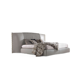 Hotel Luxury <b>Bed</b> Beautiful <b>Bed</b> Modern Luxury Italian Leather Beauty King Size <b>Bed</b> <b>Frame</b> Luxury RC-<b>BED</b>-01-NILO-ROBERTOS King Size - Product Image 2