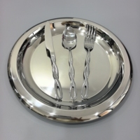 Ensemble de couverts en acier inoxydable de haute qualité avec design torsadé pour les événements de mariage Ustensiles de cuisine élégants