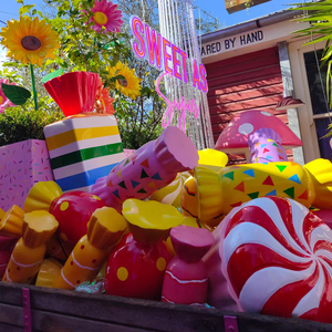 Alquiler de fiestas Prosp resina Donut Lollipop figura gigante helado decoración fibra de vidrio caramelo estatua - Product Image 4