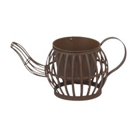 Étagère à plantes d'angle rustique en teck, grande tour verticale empilable en forme de chaussure, support d'intérieur avec éclairage