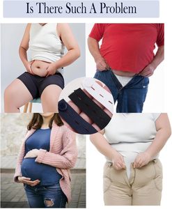 18 pièces d'extensions de boutons en PVC rectangulaires et carrés, style tige, élastiques et réglables pour la taille, pour hommes, femmes, chemises, jupes, jeans, vêtements de maternité - Product Image 5