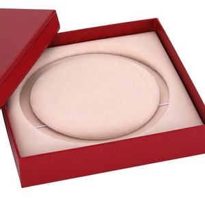 Custom logo Luxury Pearl Necklace <b>Red</b> Gift Box with Foam Tray Bowknot <b>Bracelet</b> Rings Necklace Gift Box - Product Image 4