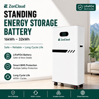 Batterie solaire LiFePO4 à décharge profonde 48V 51.2V 10kWh 16kWh 20kWh 30kWh, batterie lithium rechargeable pour stockage d'énergie domestique