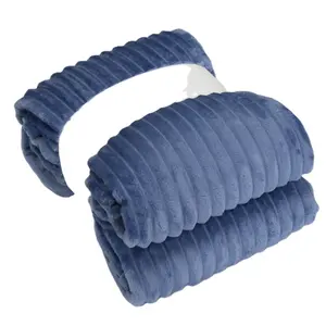 침대 소파 던지기 담요에 대한 높은 품질 100% 폴리 에스테르 단색 산호 양털 담요