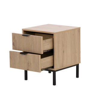 غرفة معيشة منزلية طاولة بجانب السرير طاولة خشبية خفيفة الوزن بلون طبيعي - Product Image 4