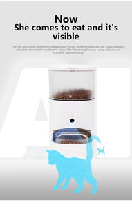 Oem Groothandel Wifi Afstandsbediening Automatische Huisdier Slimme <span class=keywords><strong>Feeder</strong></span> Timing Doseren Kat Hond <span class=keywords><strong>Feeder</strong></span> Batterij Solide Plastic Zorgeloos - Product Image 4