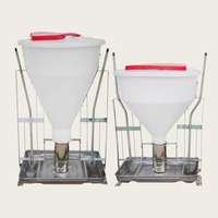 Mangeoire automatique en acier inoxydable pour bétail, à alimentation sèche et humide, capacité de trémie, équipement agricole