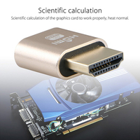 Adaptateur d'affichage virtuel HDMI 4K HDMI DDC EDID émulateur d'affichage de moniteur virtuel haute résolution sans tête Ghost hdmi