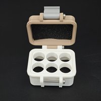 Caja de Almacenamiento de Botellas de Péptidos Personalizada de Alta Gama, con Función Antichoque, Adecuada para Botellas Pequeñas, Caja de Almacenamiento para Viajes