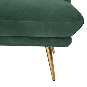 Ghế sofa giường gấp 3 chỗ ngồi hiện đại màu xanh nhung dành cho phòng khách, phòng ngủ, khách sạn hoặc căn hộ, khung kim loại, chất liệu vải <span class=keywords><strong>futon</strong></span> - Product Image 6