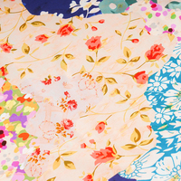 Tissu imprimé tissé 100% polyester biologique, impression numérique haute résolution personnalisée pour vêtements et textiles de maison