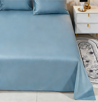 Ensemble de literie en coton 100% certifié Oeko-Tex, blanc, doux et respirant, pour la maison et l'hôtel