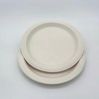 Assiette jetable en amidon de maïs biodégradable pour l'emballage alimentaire, les restaurants, les fêtes, les pique-niques