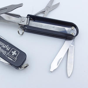 Многофункциональный складной карманный нож-брелок из металла для бушкрафта и кемпинга, портативные ножницы-кусачки для ногтей - Product Image 3