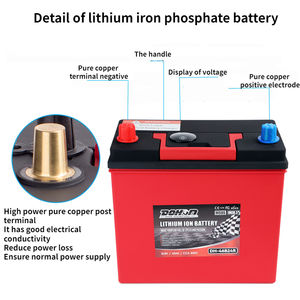 深循环电池12v 200ah太阳能电池批发商好销密封汽车电池12v 70ah中国制造 - Product Image 5