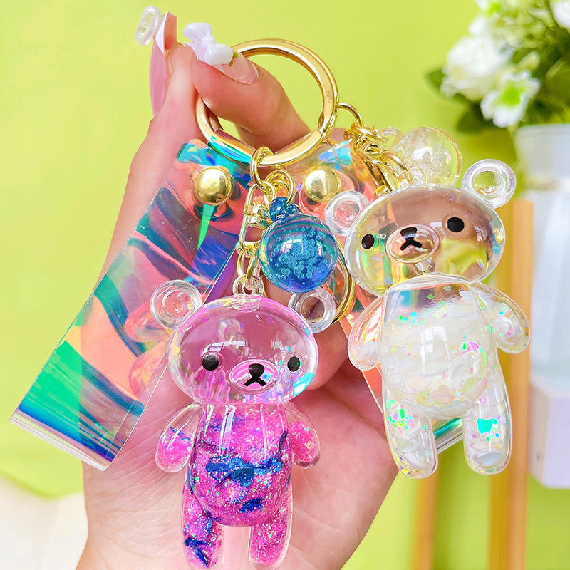 Glitter Liquid Keychains - Fun & Fashionable Accessories