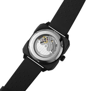 Reloj de pulsera de silicona luminoso, deportivo, cuadrado, para hombre, resistente al agua, con movimiento Seagull, automático, mecánico - Product Image 6
