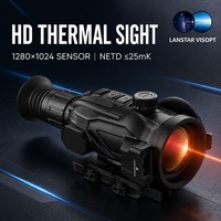 Caméra thermique avec détecteur 1280, écran OLED 2K, portée de détection de 1770 m, fonction télémètre laser 2/3 km, alliage de magnésium