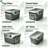 Stockage d'énergie portable pratique, 1000 W, grande capacité, indispensable pour les activités de plein air