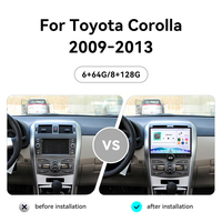 Reproductor de Pantalla MOOKAKA de 11.5 Pulgadas con Android 15 para Toyota Corolla 2009-2013, CarPlay Inalámbrico, GPS, Wifi, Radio para Auto