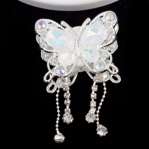 Cuentas creativas de diamantes de imitación con purpurina, abalorios de pluma con borlas de mariposa, cuentas sueltas para accesorios <span class=keywords><strong>DIY</strong></span>, componentes de hallazgos de joyería - Product Image 3