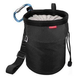 Bolsa de Cuerda para Equipo de Escalada, Bolsa de Tiza para Escalada en Roca, Cubo para Tiza de Bouldering con Cinturón Ajustable y Mosquetón - Product Image 1