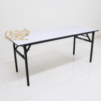 Table de salle à manger pliante rectangulaire de luxe de 6 ou 8 pieds, idéale pour cafés, mariages, banquets et buffets – Fabrication chinoise