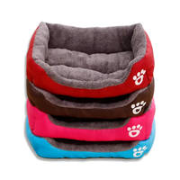 Tapis chauffant complet pour chats Panier de maison à motif solide Coussin pour chat Velours Maison Cave Nid Sac de couchage pour animaux de compagnie Matériau bois