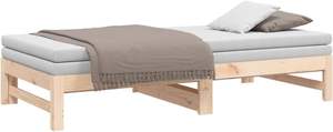 Cama de madera para niños, plataforma de diseño, camas para niños pequeños, muebles de dormitorio para niños, cama nido de madera para niños de tamaño doble blanco - Product Image 2