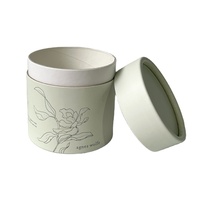 Emballage en tube en carton pour bougie de massage écologique blanche, coton-tige, conteneurs cylindriques en carton, vêtements, sous-vêtements, pot en papier