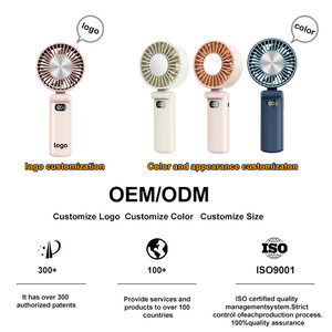 Ventilateur de main rafraîchissant 3600mAh, longue autonomie 12h, affichage numérique LED, design pliable à 180°, couleur personnalisable, 225g, utilisation <span class=keywords><strong>voiture</strong></span> et extérieur - Product Image 3