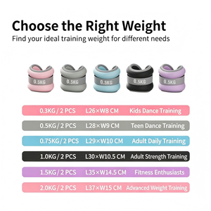 Poids de cheville réglables pour la course et la danse, poids de poignet, bandes de jambe lestées, bandes de poignet lestées, sacs de sable de fitness - Product Image 5