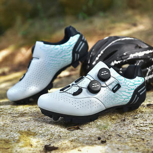 Nouvelles chaussures de vélo à double boucle verrouillable pour hommes et femmes - Chaussures de vélo de route à semelle rigide pour VTT avec semelles en caoutchouc - Product Image 3