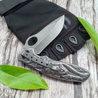 Grenzüberschreitendes Outdoor-Camping-Taktikmesser mit kreativem kleinem Wolfsrelief-Design, exquisites Geschenk, scharfes Edelstahlwerkzeug