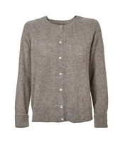 2025 Hersteller Maßgeschneiderter Flauschiger Angora-Cardigan Strickwaren Damen Nerz-Bürstenwolle Kaschmir-Cardigan Pullover für Frauen
