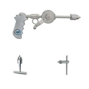 ชุดเครื่องมือผ่าตัดกระดูกแบบใช้มือทำจากสแตนเลสของ Al Mida Health Care Instruments ได้รับการรับรองมาตรฐาน CE และ ISO13485 Class - Product Image 3