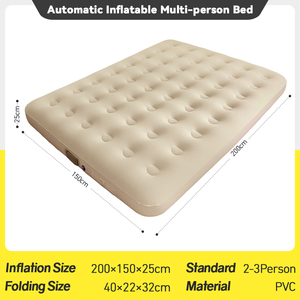 Kasur Pompa Listrik Terintegrasi 48 Lubang, Kasur Angin Dengan Permukaan Tahan <span class=keywords><strong>Air</strong></span> Cocok untuk Tempat Tidur 2 & 3 Orang - Product Image 5