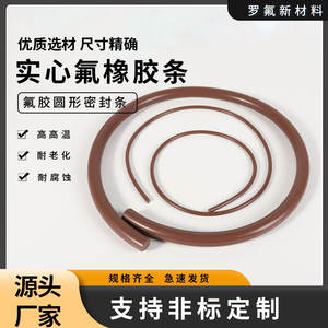 Tira de Fluororubber Marrón Haining, Junta Tórica Redonda, Resistente a Altas Temperaturas, Resistente a la Corrosión, Tiras de Sellado de Grado de Extrusión - Product Image 5