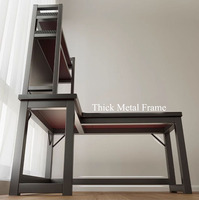 2024 WDY nouveauté fibre de carbone bois Table d'angle ordinateur bureau à domicile bureau réversible L forme bureau de jeu avec panneau perforé