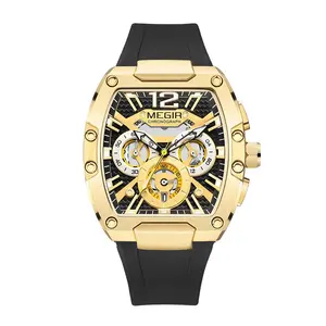 Relojes Hombre Megir 8112 Original Brand Richard Chronograph Quartz Watches Luxury Men Wrist Watch