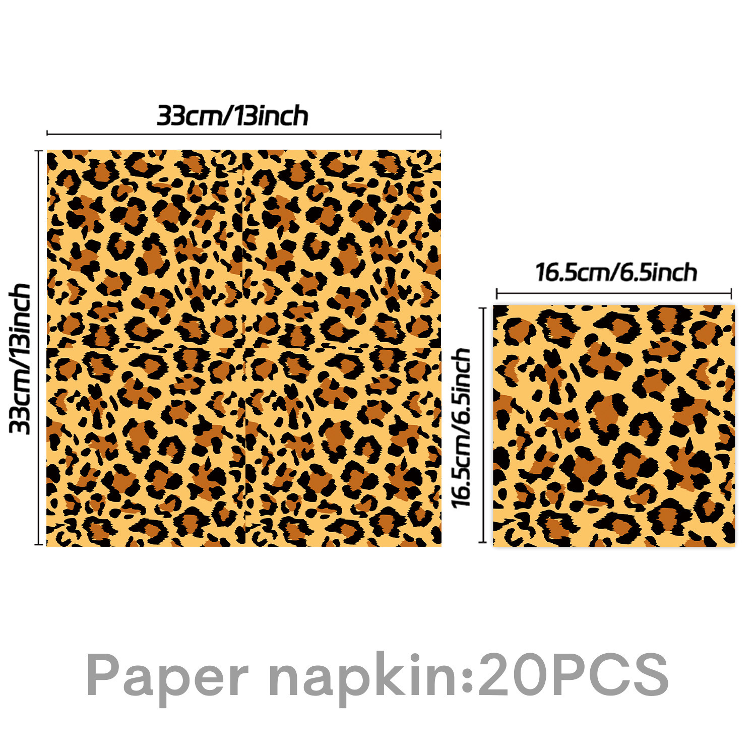 Gold-Napkin x 20 pcs