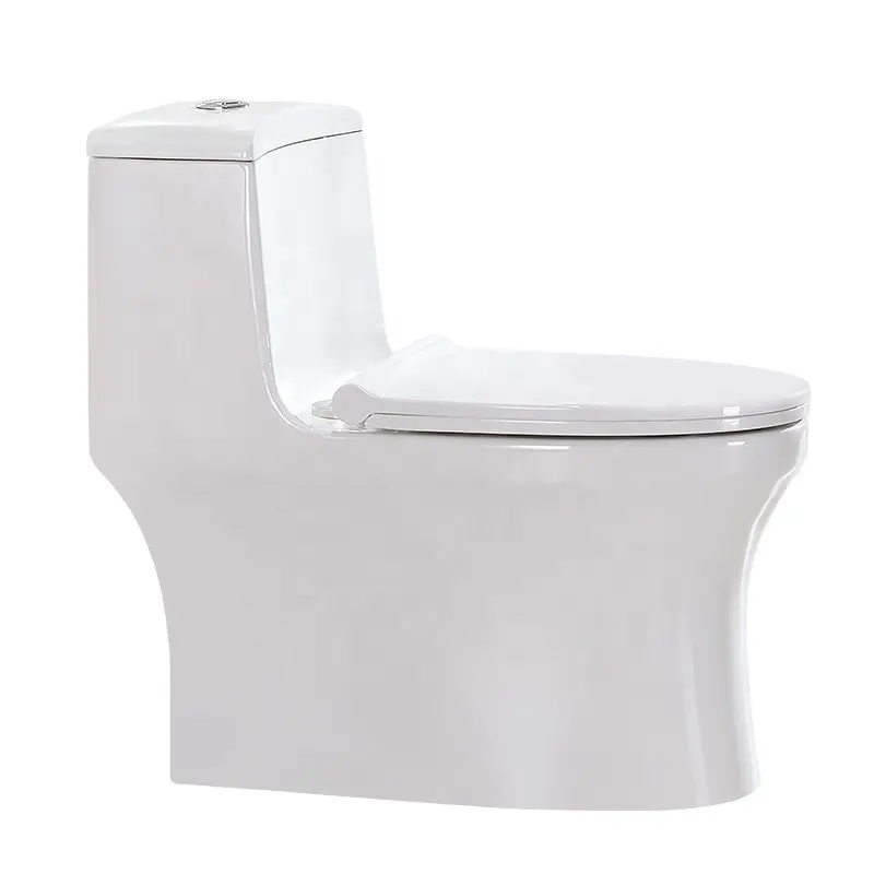 Vieany OK-4139 hot sale one piece toilet with soft close toilet seat for commode S trap siphon toilet