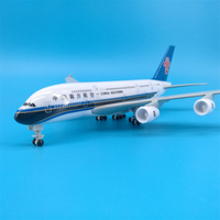 Modèle d'avion Airbus A380 de China Southern Airlines de 18 cm, échelle 1:400, en alliage de zinc, pour collection du Nouvel An