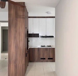 Mobile da <span class=keywords><strong>Cucina</strong></span> in Melamina Effetto Legno CBMmart, Armadio da <span class=keywords><strong>Cucina</strong></span> Bicolore con Finiture Diverse Superiore e Inferiore - Product Image 6